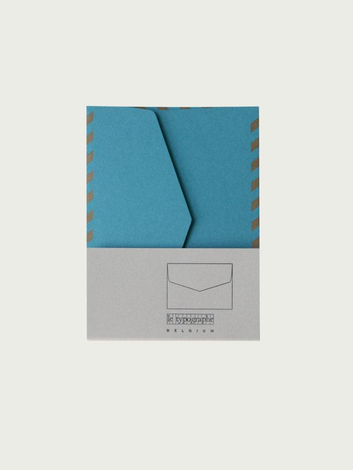 Paquet de 5 ENVELOPPES C6 - couleur ECOLE - motif AVION