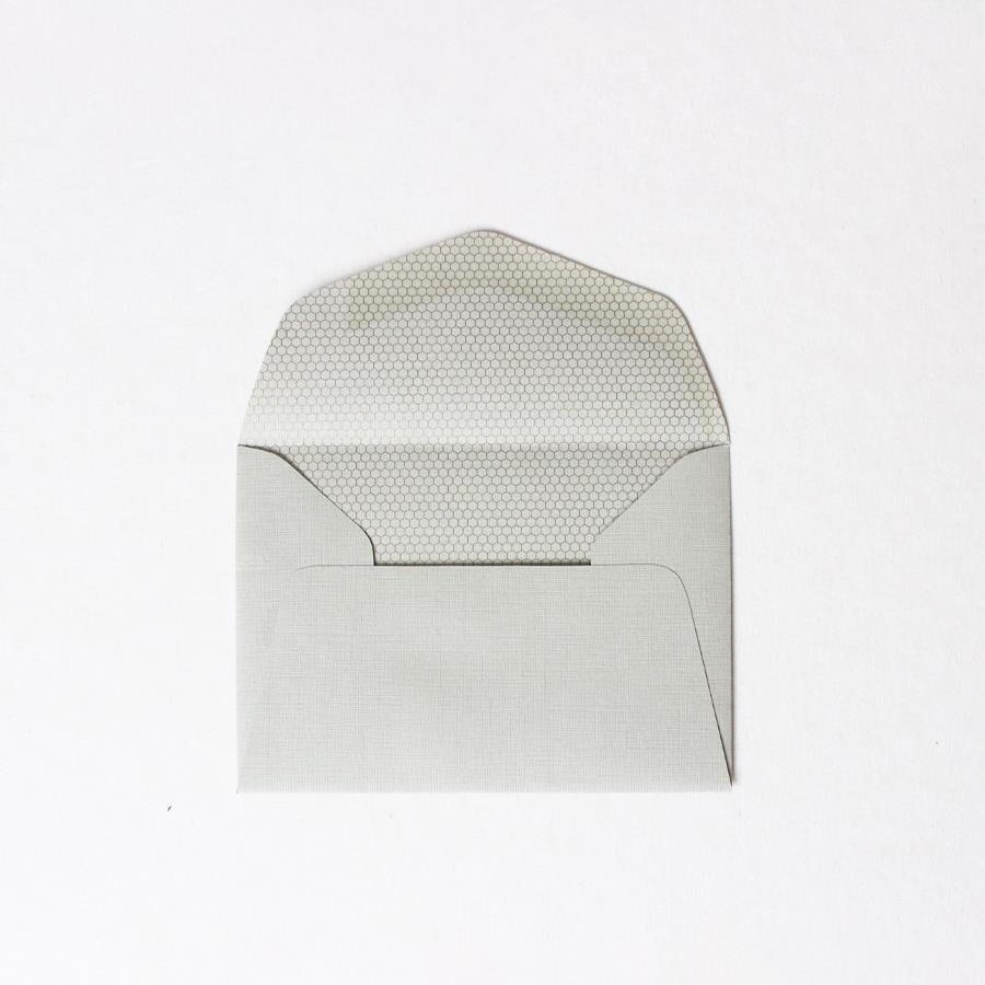 Mini carte et enveloppe – motif BERCEAU, le typographe