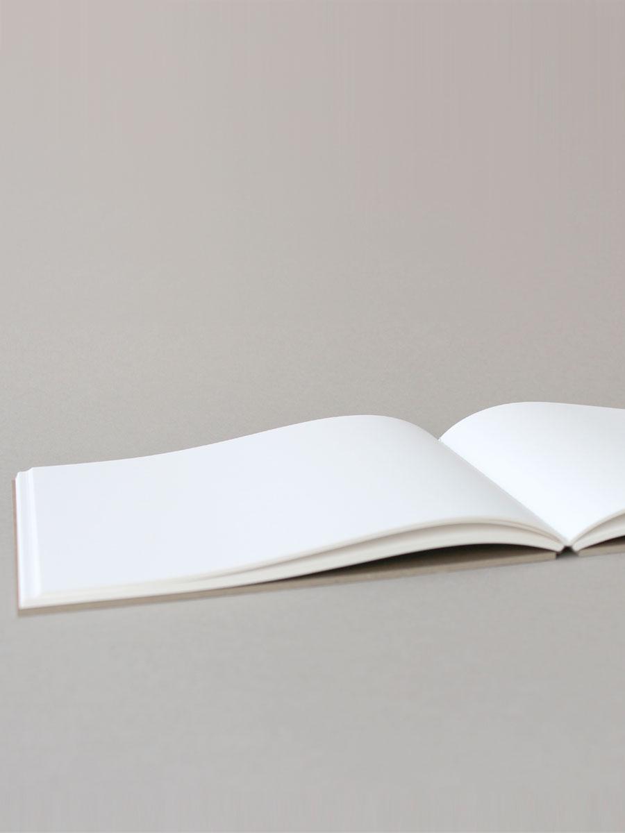 CAHIER CARTON A5+ PAYSAGE PAGES BLANCHES
