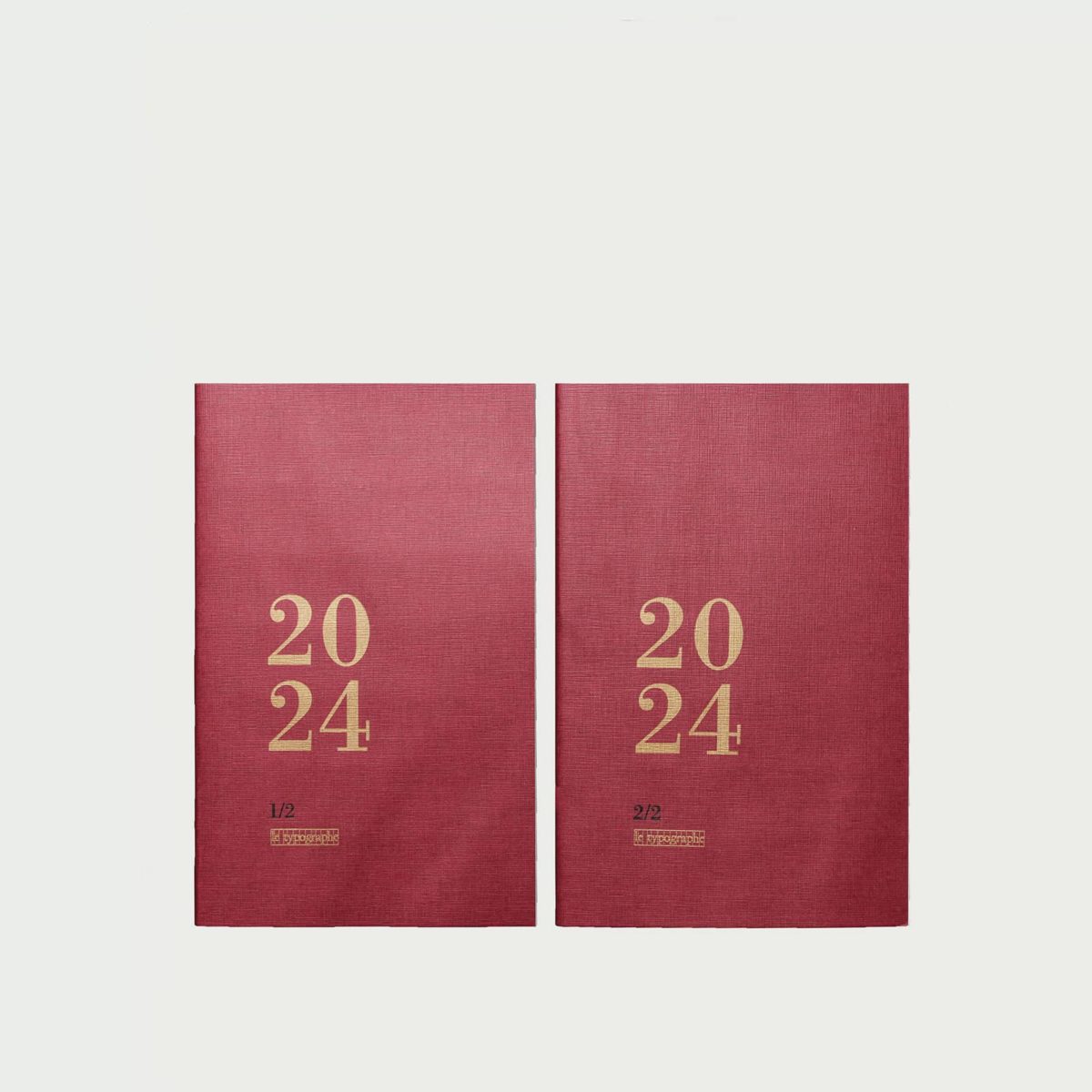 AGENDA HEBDOMADAIRE 2024 A6 souple couleur bordeaux