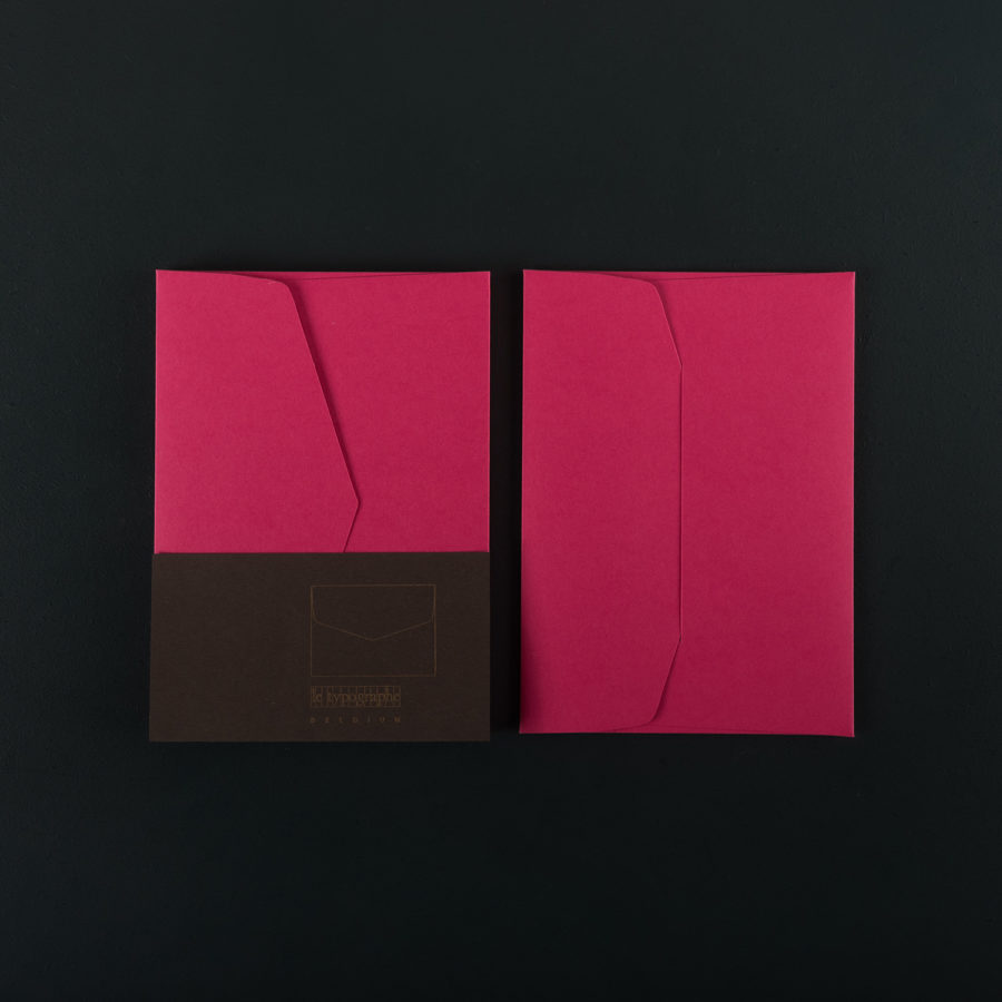 Paquet de 5 ENVELOPPES C6 - Fushia