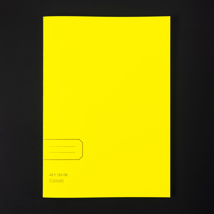 CAHIER SOUPLE A4 JAUNE FLUO