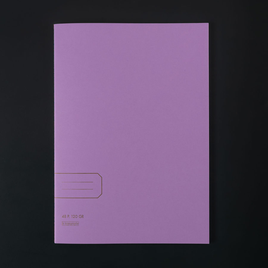 A4 SOFT COVER LILAC NOTEBOOK