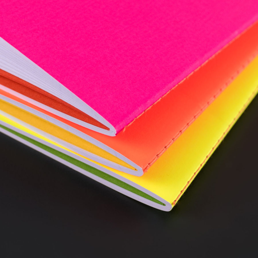 11x21 SOFT COVER FLUO YELLOW NOTEBOOK