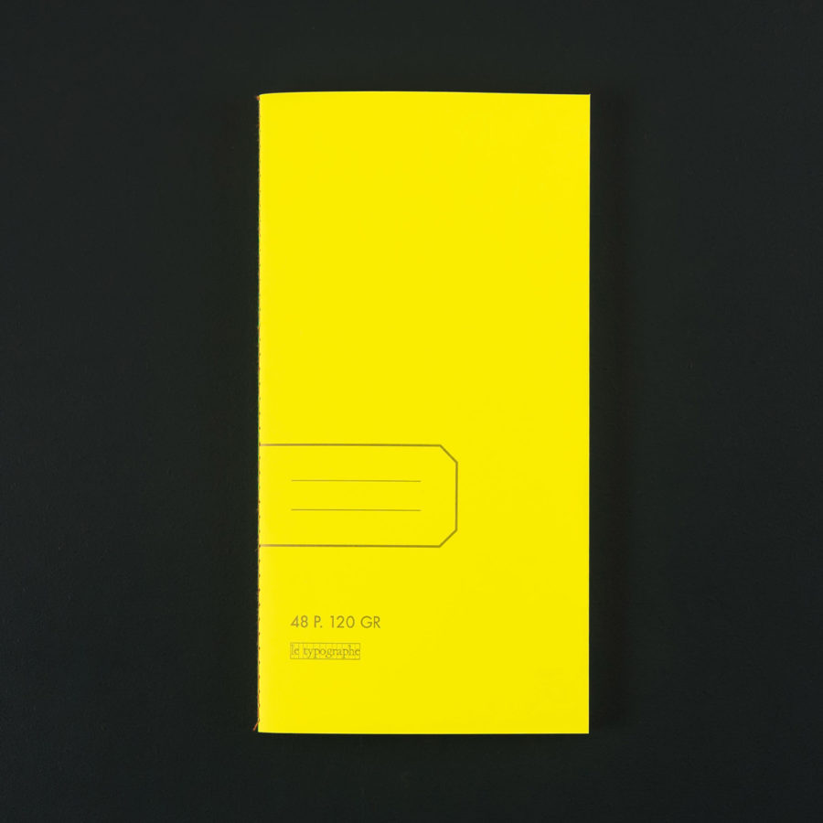 11x21 SOFT COVER FLUO YELLOW NOTEBOOK